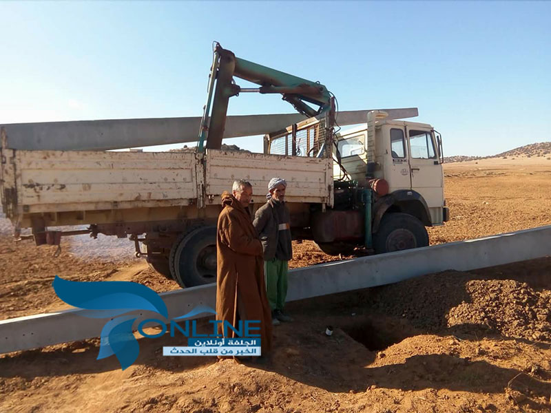 سكان منطقة حاسي الخنق بالشارف يستبشرون خيرا لتزويدهم بالكهرباء الفلاحية و الريفية.