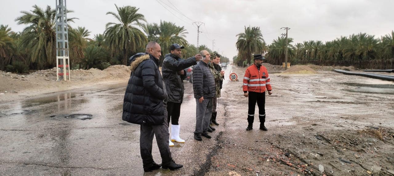 جهود مشتركة لمواجهة التقلبات الجوية في ولايات ورقلة، الوادي، غرداية، توقرت والمغير