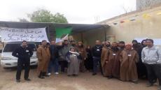 العمال المؤقتين وعمال الإدماج المهني للعيادة متعددة الخدمات ببلديات دار الشيوخ في احتجاج مفتوح