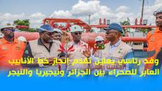 وفد رئاسي يعاين تقدم إنجاز خط الأنابيب العابر للصحراء بين الجزائر ونيجيريا والنيجر