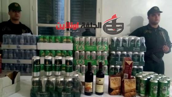 فرقة الدرك الوطني بحاسي بحبح تحجز 5000 قارورة خمر