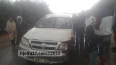 حادث مرور في طريق دارالشيوخ بالقرية الفلاحية